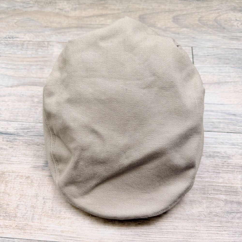 Duluth Trading Men’s Cotton Ripstop Driver Cap Beige Flat Cap Newsboy Cabby - Picture 8 of 9